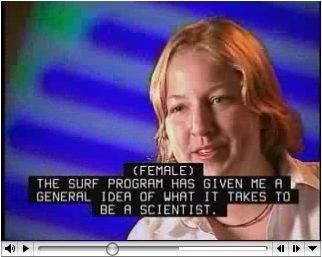 Decoded TV closed captions (three lines plus speaker ID on a fourth)