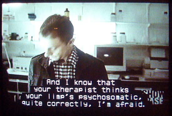 Caption: possibly because he's an alcoholic, more likely because he recently walked out on his wife.