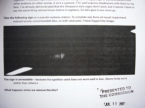 Page with type and rectangle of almost solid black