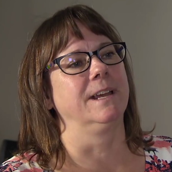 Barbara Perry in floral blouse