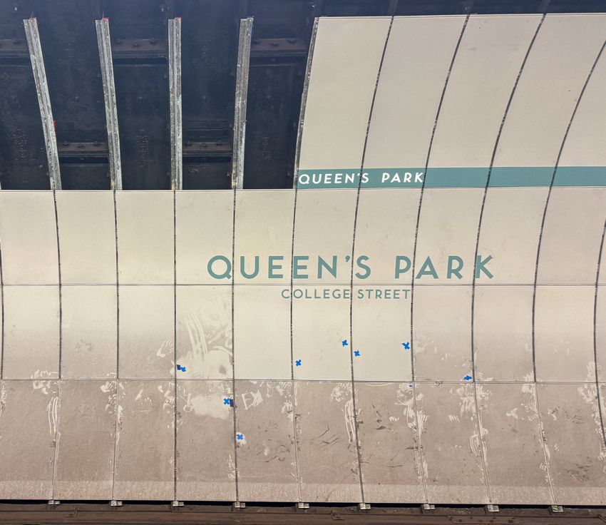 Wall panels removed, others dusty